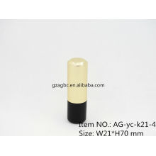 Nueva llegada de aluminio especial cilíndrico lápiz labial tubo contenedor AG-yc-k21-4, Copa size12.1/12.7,Custom color